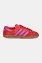 Semišové sneakers boty adidas Originals Hamburg W IH5461 červená AW24