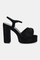 Sandali Kurt Geiger London Kensington Platform Sdl 9798809609.BLK črna AW24