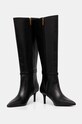 Kurt Geiger London kozaki skórzane Kensington Flexi Knee czarny 3538900109.BLACK