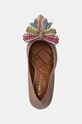 Kurt Geiger London pantofi cu toc Belgravia Bow Court bej 9554937109.TAUPECOMB