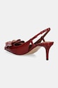 Boty Kožené lodičky Kurt Geiger London Belgravia Bow Sling 621750309.RED červená