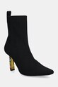 Kurt Geiger London bokacsizma Mayfair Knit Ankle Boot magas fekete 3438905609.BLACKCOMB