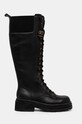 Kurt Geiger London ghete de piele Chelsea Combat Knee Boot 3516600109.BLACK negru AW24