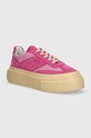 Кроссовки MM6 Maison Margiela замш розовый S59WS0221.P7024