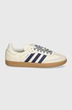 adidas Originals sneakersy skórzane Samba OG W JI3907 beżowy AW24