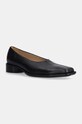 Δερμάτινες μπαλαρίνες MM6 Maison Margiela μαύρο S66WZ0034.P3628