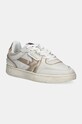 Kaotiko scarpe da ginnastica in nubuck BOSTON PIPING METAL bassa bianco AP005.03.2700