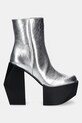 Шкіряні черевики United Nude Stage Boot 1075314116 срібний AW24