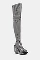United Nude cizme Wa Long Boot Hi peste 8 cm negru 1087851082