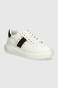 Twinset sneakersy imitacja skóry licowej biały 242TCP01E.01870