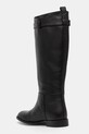 Încălțăminte Twinset ghete de piele 242TCP092.00006 negru