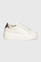 Twinset sneakers din piele 242TCP010.07049 alb AW24