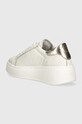 Încălțăminte Twinset sneakers din piele 242TCP010.07049 alb