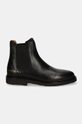 Common Projects sztyblety skórzane Chelsea in Leather 6168.7547 czarny AW24