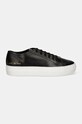 Шкіряні кросівки Common Projects Tournament Low Super in Leather 4017.7506 чорний AW24
