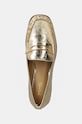 Δερμάτινα μοκασίνια MICHAEL Michael Kors Carlson χρυσαφί 40F4CSFP1M.740