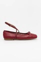 MICHAEL Michael Kors balerini de piele Collette 40T4CTFP1L.609 burgundia AW24