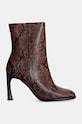 Δερμάτινες μπότες MICHAEL Michael Kors Kelsea 40F4KLHE5E.230 καφέ NC24