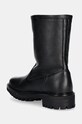 Взуття Шкіряні черевики Calvin Klein FLAT BIKER BOOT LTH HW0HW02234 чорний