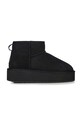 Semišové snehule Emu Australia Stinger Micro Flatform zateplené čierna W13082.BLAK
