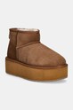 Замшеві чоботи Emu Australia Stinger Micro Flatform W13082.CHES коричневий AW24