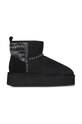 Замшевые сапоги Emu Australia Stinger Knit Flatform замш чёрный W13143.BLAK
