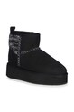 Замшевые сапоги Emu Australia Stinger Knit Flatform W13143.BLAK чёрный AW24