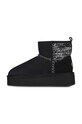 Замшевые сапоги Emu Australia Stinger Knit Flatform чёрный W13143.BLAK