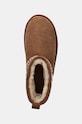 Semišové snehule Emu Australia Stinger Knit Flatform hnedá W13143.CHES