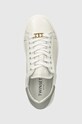 Twinset sneakersy skórzane biały 242TCP012.11787