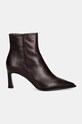 Kožené členkové topánky Billi Bi A7540 burgundské AW24