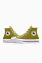 Πάνινα παπούτσια Converse Chuck Taylor All Star Lift πράσινο A08286C