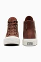 Obuwie Converse trampki skórzane Chuck Taylor All Star Lift A10362C brązowy
