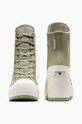 Obuwie Converse trampki skórzane Chuck 70 De Luxe Heel Platform A10378C zielony