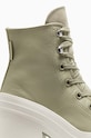 Converse trampki skórzane Chuck 70 De Luxe Heel Platform A10378C zielony