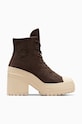 Converse trampki zamszowe Chuck 70 De Luxe Heel Platform platforma czarny A11542C