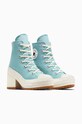 Tenisky Converse Chuck 70 De Luxe Heel Platform A08279C tyrkysová AW24