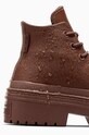 Кожени кецове Converse Chuck Taylor All Star Lugged Heel кафяв A11547C