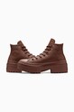 Кожени кецове Converse Chuck Taylor All Star Lugged Heel A11547C кафяв