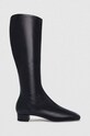 By Far ghete de piele Edie pana la 5 cm negru 19FWEDIDBLL