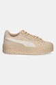 Puma sneakers din piele intoarsă Karmen II 397457 bej SS25
