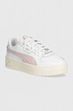 Puma sneakers Carina Street Lux piele alb 397487