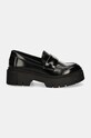 Kožené mokasíny HUGO Kris 50529834.001 černá AW24