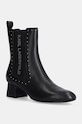 Karl Lagerfeld sztyblety skórzane BONNIE słupek czarny KL30364.000