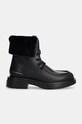 Karl Lagerfeld cizme de piele MACIE KL41254.000 negru AW24