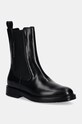 Кожаные полусапоги Karl Lagerfeld BLAKE без утепления чёрный KL41460.000