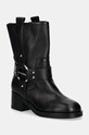 Шкіряні черевики Karl Lagerfeld BROOKLYN без утеплення чорний KL41770.100