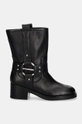 Karl Lagerfeld cizme de piele BROOKLYN KL41770.100 negru AW24