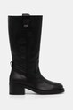 Δερμάτινες μπότες Karl Lagerfeld BROOKLYN KL41774.000 μαύρο AW24