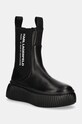 Δερμάτινες μπότες τσέλσι Karl Lagerfeld KREEPER 5-8 cm μαύρο KL42344.000